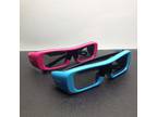 2 Pair Sony TDG-BR50 3D Glasses Pink and Blue (km) - Opportunity