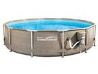 12 in. x 30 ft. Tan Above Ground Frame Swimming Pool Set - Opportunity