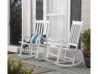 Mainstays Outdoor Wood Porch Rocking Chair, White Color - Opportunity