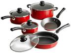 Tramontina 9-Piece Non-stick Cookware Set, Red FREE SHIPPING - Opportunity