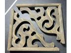 2 unfinished Corbel Ornamental wood shelf support brackets - Opportunity