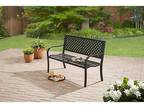 Mainstays Outdoor Durable Steel Bench - Black - Opportunity