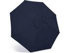 Outdoor Umbrella Replacement Top 10Ft 8 Ribs(Navy Blue） - Opportunity