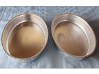 Vintage Wilton Lot of 2 Oval Cake Pans 502-909 Made in Korea