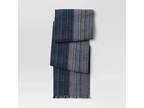 Cotton Striped Table Runner Threshold Blue New 72" x14" - Opportunity