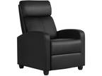 Theater Recliner Faux Leather Push Back Living Room - Opportunity