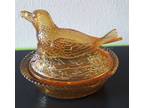 Glass Bird Container