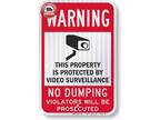 Smartsign-K-7484-Hi Warning - Property Protected by Video - Opportunity