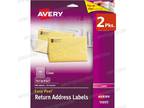 2 Packs Avery 55695 Easy Peel Return Address Labels - Opportunity