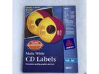 Avery Inkjet CD/DVD Labels - Matte White - 86/100 Pack New - Opportunity