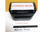 Charge Back Rubber Stamp Red Ink Self Inking Ideal 4913 - Opportunity