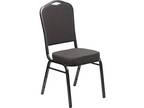 Flash Furniture Crown Back Fabric Banquet Chair- Gray/Silver - Opportunity