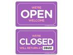 Open Closed Sign All in One Package / Double Sided Open and - Opportunity