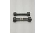 1 PAIR] 3LB DUMBBELLS hex iron weights USED Total weight = - Opportunity