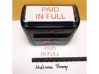 Paid In Full Rubber Stamp Red Ink Self Inking Ideal 4913 - Opportunity