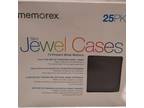 Memorex Slim Jewel Cases 25 Pack Standard CD Storage - Opportunity