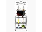 5-Tier Black Kitchen Microwave Oven Bakers Rack Dining room - Opportunity
