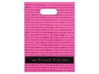 9x12 Hot Pink" Thank You" Die Cut Handle Plastic Bags 50/cs- - Opportunity