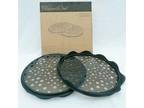 Pampered Chef Black Silicone 2pc Set Microwave Potato Chip