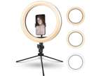 Rovtop 10.2 inch Ring Light with Stand Tripod - Brand New