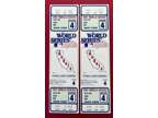 1982 “Rare” World Series Baseball Tickets Angels