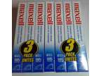 Maxell Vhs Tapes 7 brand New sealed Tapes E51