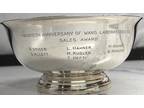 Wang Twentieth Anniversary Sales Award Silver Plate Bowl - Opportunity