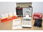 vtg 80s Canon P1-D palm printer; AC Adapter AD-4ii; rolls of - Opportunity