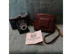 Vintage Zeiss Ikon Netar Folding Camera w/ Case Germany