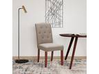 Dining Chair Parson Upholstered Button Tufted Seat Kitchen - Opportunity