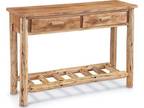 Log Sofa Table Console Tables For Entryway TV Stand Rustic - Opportunity