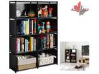 Portable 5-Tier Bookshelf with Fabric Cloth & 8 Cubes for - Opportunity