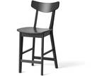 Project 62 Black Wood Counter Stool Chair Dining Kitchen - Opportunity