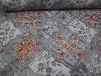 Bella Lusc Table Runner Gray Diamonds Pattern Floral - Opportunity