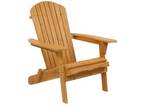 Lawn Foldable Adirondack Chair Furniture Weatherproof Patio - Opportunity