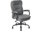 Heavy Duty Double Plush Caressoftplus Chair-400 Lbs, Gray - Opportunity