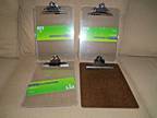 3 Plastic Clip boards / 1 Officemate Recycled Wood - Opportunity