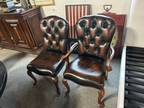 Set of 6 Stanley Leather Dining Chairs - Opportunity