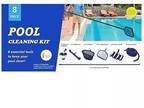8-Piece Pool Cleaning Kit - Essential All-Season Tools - Opportunity