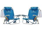 2 Tommy Bahama Backpack Cooler Reclining Beach Chairs + - Opportunity