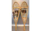 Vintage Huron Made Native Canadian Snowshoes 12x42,Adult 100