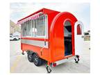 Rounder 7 Ft Mini Food Trailer Food Cart Custom with Appliances Food Truck