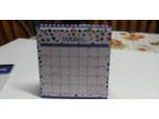 New in Package 2023 Desk Calendar Purple Dots Spiral Approx