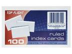 Top Flight Index Cards, Ruled, 3 x 5 Inches, White - Opportunity