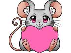30 Custom Pink Heart Mouse Personalized Address Labels - Opportunity
