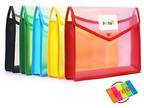 5 Pack A4 Plastic File Wallet Folders, Poly Envelope - Opportunity
