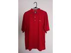 Foot Joy FJ Polo Golf Shirt Mens Medium Red Short Sleeve