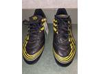 Adidas Men's Soccer Cleats F5.9 Trx HG Black Yellow 034648
