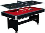 New Spartan 6’ Pool Table w/Ping Pong Table Tennis Top