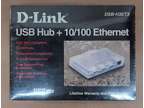 D-Link DSB-H3ETX USB 1 Hub + Ethernet ~ 3 USB Ports + 1
